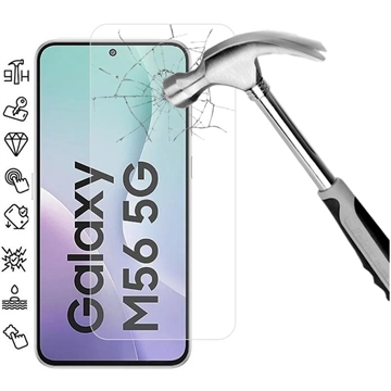 Samsung Galaxy M56/F56 Skærmbeskyttelse Hærdet Glas - 9H - Case Friendly - Gennemsigtig