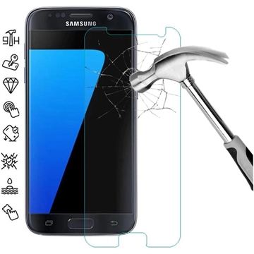 Samsung Galaxy S7 Skærmbeskyttelse Hærdet Glas - 9H, 0.3mm - Case Friendly - Klar