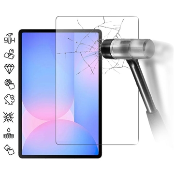 Samsung Galaxy Tab S10 FE+ Skærmbeskyttelse Hærdet Glas - Case Friendly - Gennemsigtig