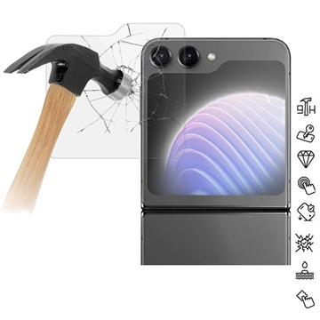 Samsung Galaxy Z Flip6/Z Flip7 FE Skærmbeskyttelse Hærdet Glas - Case Friendly - Gennemsigtig