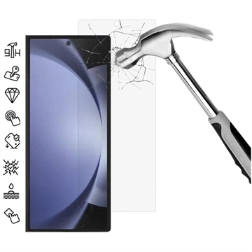 Samsung Galaxy Z Fold6 Skærmbeskyttelse Hærdet Glas - 9H, 0.3mm - Case Friendly - Klar