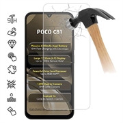 Xiaomi Poco C81 Skærmbeskyttelse Hærdet Glas - 9H - Case Friendly - Gennemsigtig