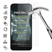 Xiaomi Poco C85x Skærmbeskyttelse Hærdet Glas - 9H - Case Friendly - Gennemsigtig