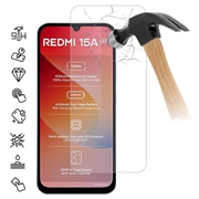 Xiaomi Redmi 15a Skærmbeskyttelse Hærdet Glas - 9H - Case Friendly - Gennemsigtig
