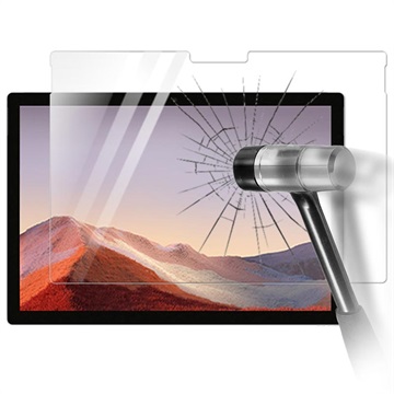 Microsoft Surface Pro 7 Skærmbeskyttelse Hærdet Glas - 9H, 0.3mm - Gennemsigtig