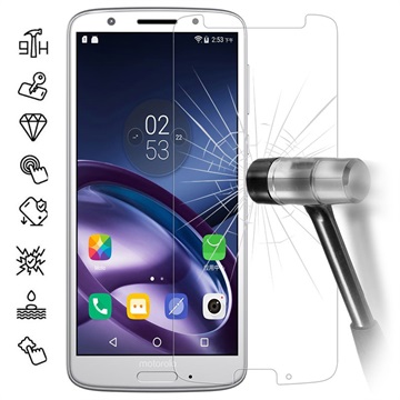 Motorola Moto G6 Plus Skærmbeskyttelse Hærdet Glas - 0.3mm, 9H - Krystalklar