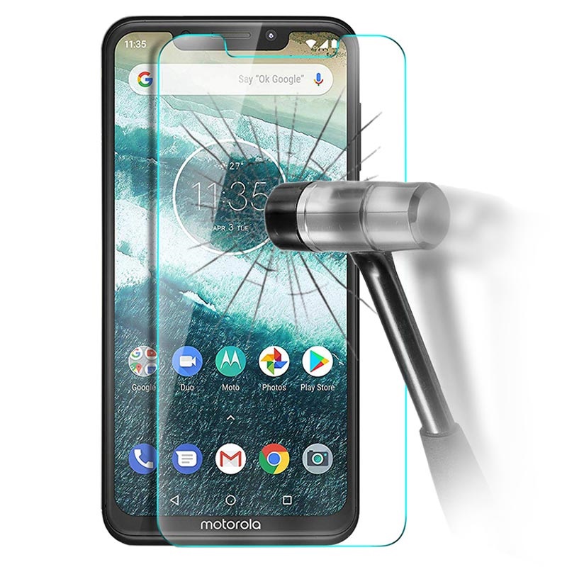 Motorola Moto Play hærdet glas skærmbeskyttelse - 9H, 0.3mm - Klar