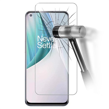 OnePlus Nord N10 5G Hærdet glas skærmbeskyttelse - 9H, 0.3mm - Gennemsigtig