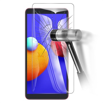 Samsung Galaxy A01 Core Skærmbeskyttelse Hærdet Glas - 9H, 0.3mm - Krystalklar