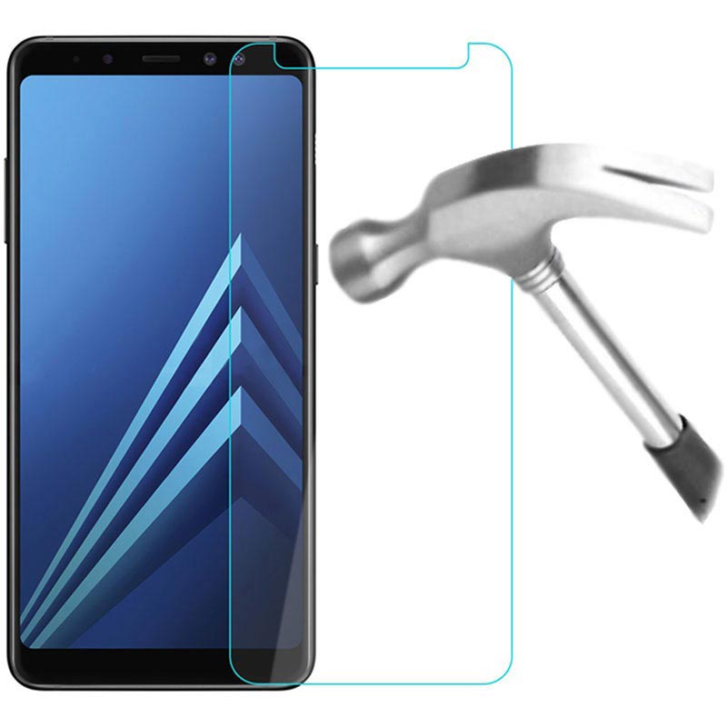 Manifold marathon Ødelægge Samsung Galaxy A8 (2018) Hærdet Glas skærmbeskyttelse - 9H - Krystalklar