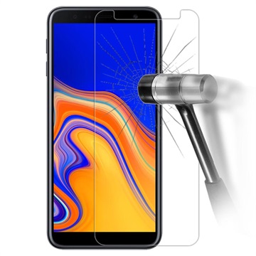 Samsung Galaxy J4+ Skærmbeskyttelse Hærdet Glas - 9H, 0.3mm - Klar
