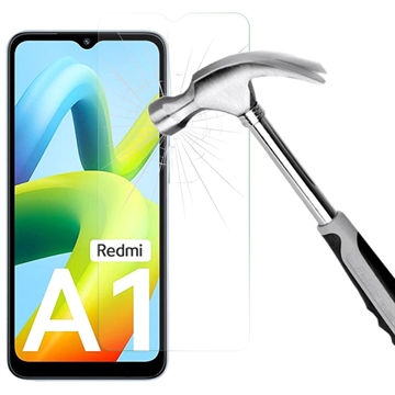Xiaomi Redmi A1 Skærmbeskyttelse Hærdet Glas - 9H, 0.3mm - Klar