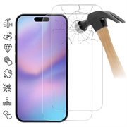 iPhone 17 Pro Skærmbeskyttelse Hærdet Glas - 9H - Case Friendly - 2 Stk. - Gennemsigtig