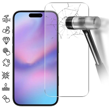 iPhone 17 Pro Skærmbeskyttelse Hærdet Glas - 9H - Case Friendly - Gennemsigtig