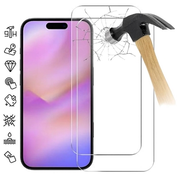 iPhone 17 Pro Max Skærmbeskyttelse Hærdet Glas - 9H - Case Friendly - 2 Stk. - Gennemsigtig