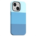 Three Shades Series iPhone 14 Plus Belagt Cover - Blå