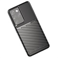 Thunder Series Samsung Galaxy S21 Ultra 5G TPU Cover - Sort