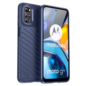 Thunder Series Motorola Moto G22 Cover - Blå