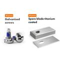 Titaniumbelagte knive til Dreame A1/A2 og Mova 600/1000 robotplæneklippere - 12 stk.