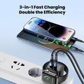 Toocki TCT20-21EU 3-i-1 GaN-oplader - USB-C/USB-A - Sort