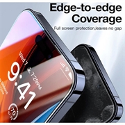 iPhone 16 Torras GlassGo Privacy Skærmbeskyttelse Hærdet Glas med Automatisk Justeringsramme