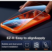 iPhone 16 Plus Torras GlassGo Privacy Skærmbeskyttelse Hærdet Glas med Automatisk Justeringsramme