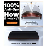 iPhone 16 Plus Torras GlassGo Privacy Skærmbeskyttelse Hærdet Glas med Automatisk Justeringsramme