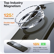 Samsung Galaxy S25 Torras Guardian Ostand MagSafe Cover - Sort