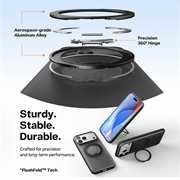 iPhone 17 Pro Max Torras O Fitness Cover med 360 kickstand - MagSafe-kompatibel - Sort