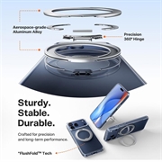 iPhone 17 Pro Max Torras O Fitness Cover med 360 kickstand - MagSafe-kompatibel - Gennemsigtig