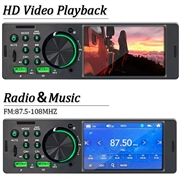 Bluetooth-bilstereo med berøringsskærm og CarPlay/Android Auto - SD, AUX, USB