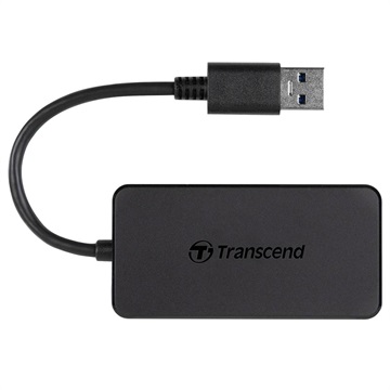 Transcend HUB2 USB 3.1 Gen 1 Hub - USB-A - Sort