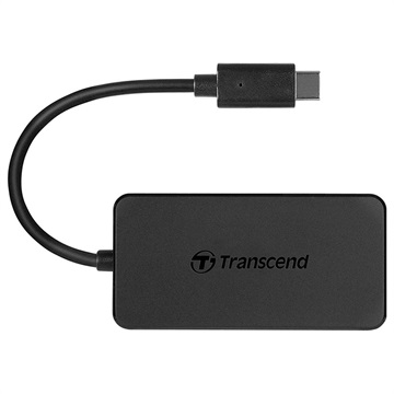 Transcend HUB2C USB 3.1 Gen 1 Hub - USB-C - Sort