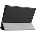 Tri-Fold Series Samsung Galaxy Tab S4 Smart Folio Taske - Sort