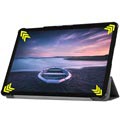 Tri-Fold Series Samsung Galaxy Tab S4 Smart Folio Taske - Sort