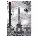 Tri-Fold Series Samsung Galaxy Tab S7+/S8+ Folio Cover - Eiffeltårnet
