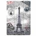 Tri-Fold Series Samsung Galaxy Tab S7+/S8+ Folio Cover - Eiffeltårnet