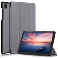 Tri-Fold Series Samsung Galaxy Tab A7 Lite Folio Taske - Grå