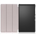 Tri-Fold Series Samsung Galaxy Tab A7 Lite Folio Taske - Grå