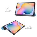 Tri-Fold Series Samsung Galaxy Tab S6 Lite 2020/2022/2024 Folio Taske - Babyblå