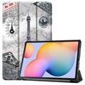 Tri-Fold Series Samsung Galaxy Tab S6 Lite 2020/2022 Folio Taske - Eiffeltårnet
