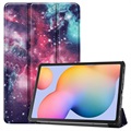 Tri-Fold Series Samsung Galaxy Tab S6 Lite Folio Taske - Galakse