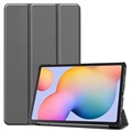 Tri-Fold Series Samsung Galaxy Tab S6 Lite 2020/2022 Folio Taske - Grå