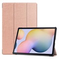 Tri-Fold Series Samsung Galaxy Tab S7+/S8+ Foliocover - Rødguld