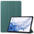 Samsung Galaxy Tab S8 Tri-Fold Series Smart Folio Taske - Sortgrøn