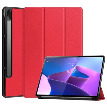 Lenovo Tab P12 Pro Tri-Fold Series Smart Folio Cover - Rød