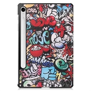 Samsung Galaxy Tab S10 Lite Tri-Fold Series Smart Folio-etui - Graffiti
