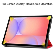 Samsung Galaxy Tab S10 Lite Tri-Fold Series Smart Folio-etui - rød
