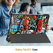 Samsung Galaxy Tab S11 Tri-Fold Series Smart Folio-etui - Graffiti