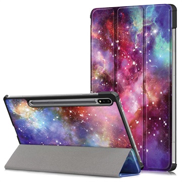 Tri-Fold Series Samsung Galaxy Tab S7 FE Smart Folio Cover - Galakse
